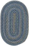 Colonial Mills Charlesgate Braided Area Rug, 42"X66", Blue