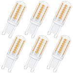 PURSNIC G9 LED Bulbs Dimmable, 3W G9 LED Light Bulbs Equivalent to 25W G9 Halogen Bulbs, Warm White 3000K 350LM, Energy Saving G9 LED Capsule Light Bulbs, CRI＞83, 6 Pack