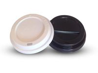 500 X Disposable Lids For paper Cups For Sizes 8oz, 10oz, 12oz And 16oz Color White Or Black supplied In Manufacturer Sealed Sleeves (12OZ/16OZ)