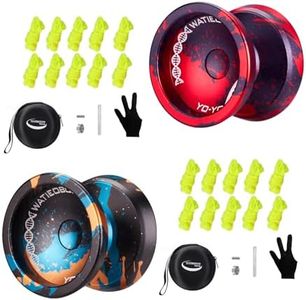 2 YOYO balls together-C130 black red + C130 black blue gold-more value