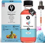 Dolce Flav Cotton Candy Extract - 2 Ounce Water-Soluble Multipurpose Flavoring Ideal for Baked Goods, Beverages, Coffee, Desserts & Ice Cream - Cotton Candy Essence Perfect for Weight Management