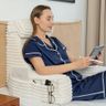ENITYA Back Pillow for Bed Sitting up, Reading Pillow for Sitting in Bed Adult, Back Support Wedge for Reading/Resting/Nursing/Post Surgery/Watching TV/Gaming,Ivory