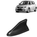 KINGSWAY® Shark Fin Car Antenna Compatible with Maruti Suzuki Swift (Year 2005-2010), Universal Size Car Radio FM AM, Waterproof ABS Body, Easy Replacement, 1 Piece, Black Color