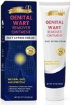 Fast Action Cream Wart Gel Maximum Strength - Wart Ointment with Salicylic Acid - Fast-Acting Wart Freeze Off - Wart Cream for Genital Warts, Warts, Plantar Wart, Common Wart, Corn, Flat Wart