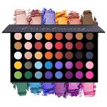 Colorful Eyeshadow Palette Makeup Contour Metallic Eye Shadow Palette Makeup Matte Shimmer 40 Colors Highly Pigmented Professional Warm Natural Bronze Neutral Smoky Cosmetic