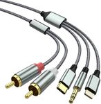 Lightning to RCA Cable Audio Aux Ad