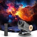 Dnenellr 3D Galaxy Projector, Star Projector with Bluetooth Speaker, 60 HD Themes, Adjustable Focus & Brightness, Night Light for Room Ceiling Decor Relaxation, Gift for Adults & Kids