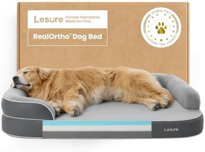 LE SURE RealOrtho™ XL Plus 3-Layer Orthopedic Extra Large Dog Bed,48" Grey