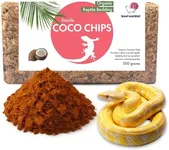 Coco Chip Reptile & Amphibian Bedding 1.1 lb - Perfect for Snakes, Lizards & Tortoises Tunneling - 100% Organic Coconut Chip - 500 Grams by Snout and Shell