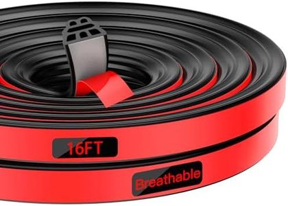 Truck Tonneau Cover Seal - Durable Rubber Tailgate Seal | Waterproof, Windproof & Noise-Reducing Trim | Ideal for Car, RV & Truck Canopy (16 FT/5 Meters)