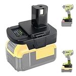 DM18RL Battery Adapter for Ryobi 18V Power Tools, Adaptor Convert for Dewalt & for Milwaukee M18 Convert for Ryobi 18V Power Tools