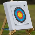 Nitehawk 60x60cm Archery Self Healing Foam Target Board + 20 Paper Faces