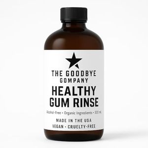 The Goodbye Company Healthy Gum Tonic – Natural Mouth Rinse for Strong Teeth & Gums – Soothes Bad Breath, Bleeding, and Irritation – Made with Pure Essential Oils – 500ml