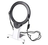 Arsuk Magnifying Glass with Light 2 in 1 Hands Free Reading Magnifier Neck Hanging Cord & Desk Stand for Crafts Handcraft Sewing Jewelry Hobby