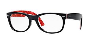 Ray-Ban Unisex's 0RX 5184 2479 52 Optical Frames, Black