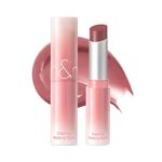 rom&nd Glasting Melting Balm (NEW) 6 ColorsㅣGlossy, Plumping Lips, Moisture, Translucent, Water Bomb, High Pigmented, Veganㅣ3.5g 0.12oz (12 Veiled Rose)