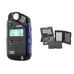 Sekonic FLASHMATE L-308X Photographers and Film Makers Exposure Meter - Black/Blue & Calibrite ColorChecker Passport Photo 2 for photography