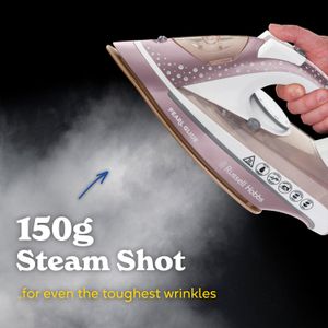 Russell Hobbs Pearl Glide Steam Iron – Ceramic Soleplate, 2600W