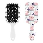 Umbrella Pink Pig Wet Brush Detangler Hair Brush,Ultra-Soft Bristles - Women Hairbrush Glides Through Tangles For All Hair Types (Wet Dry & Damaged Hair)