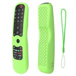 Cotbolt Silicone Protective Case Cover Compatible with LG AN-MR21GA MR22GA MR23GA Magic Remote Shockproof for LG Smart TV Remote 2021 2022 2023 Protective Skin Waterproof Anti-Lost (Luminious Green)