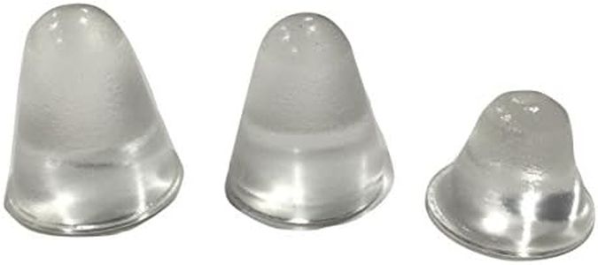 Cone Shaped Clear Rubber Bumpers - 16 PC Combo - Made in USA - Tall Rubber Feet Spacers for Electronics Computer Audio Equipment Car Truck Bug Deflector Cutting Boards Picture Frames Cabinet Door