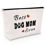 Dog Mom Gifts for Women Dog Mum Makeup Bag Dog Lovers Gift Dog Mum Mothers Day Gifts Cosmetic Bag Birthday Gifts for Dog Mum Dog Owner Gifts Funny Gifts for Dog Lovers Christmas Cosmetic Pouch