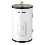 CAMPLUX Tank Water Heater Electric,38L (10 Gallons) Point of Use Instant Hot Water Heater 120 Volt 1500W, Built-in Reliable T&P Relief Valve, Anode Rod for Hot Water Heater, UL Listed