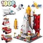 ZIYOSTAR Space Exploration Shuttle Toys for 6 7 8 9 10 11 12 Year Old Kids, 1022PCS 7-in-1 STEM Aerospace Rocket Building Kit for 6-12 Year Old Boys Girls, Best Gifts for Birthday