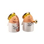 Alessi 4.5 x 3 cm Angels Hand-Decorated Porcelain Figurines, Set of 2