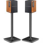 Perlegear Universal Speaker Stands for Surround Sound up to 22lbs - 28 Inch Bookshelf Speaker Stands for Bose, Polk, JBL, KEF, Klipsch & Others, Floor Speaker Stand with Cable Management 1Pair- PGSS6