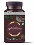 Aarogya360 Magnesium Glycinate + Vitamin B6 | 720 mg | High Absorption | Supplement to Support Stress Relief, Sleep, Heart Health, Nerves, Muscles, and Metabolism | 60 Capsules