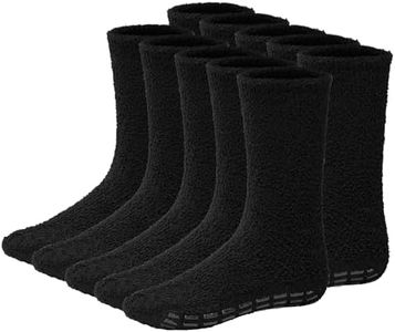 Warm Fuzzy Socks Ultra Soft Mens 6-pack Black By DEBRA WEITZNER