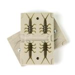 best_nj Four Cavity Lure Mold Soft Plastiс Lure Making Injection Molds for DIY Fishing Lures StoneFly 1.6"