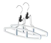 Whitmor 6672-2397-2 Sure-Grip Hanger Collection Slack Hangers, Set of 2 , White