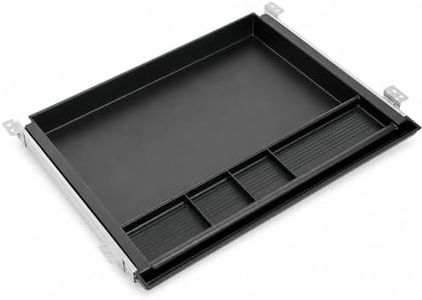 MOUNT-IT! Large Under Desk Pencil Drawer | 21.25” Width | Ball Bearing Slides Out Tray Organizer for Paper, Pencil, and Office Accessories (BLACK)