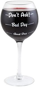 BigMouth Inc "How Was Your Day?" Wine Glass, Gift for Wine Lovers, Novelty Wine Glass
