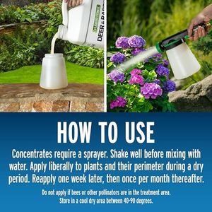 Liquid Fence Deer & Rabbit Repellent Concentrate, 1-Gallon