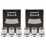 HorizonTech Falcon 2 Coils - 6 Pack [Sector Mesh 0.14ohm | 70-75W] E Cigarette for HorizonTech Falcon 2 Vape Tank, Mesh Coil Build, No Nicotine