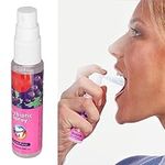 Mouth Spray, 20 Ml Grape Mouth Spray Refreshing Moisturizing Spray Oral Care Against Bad Breath Portable Long lasting Mouth Spray Healthy for Teeth and Gums