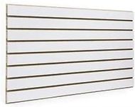 White Slatwall Panels 24"H x 48"L (Set of 2 Panels)