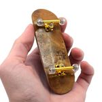 Prolific Complete Fingerboard with Upgraded Components, Cloud Nine Edition - Pro Board Shape and Size, Bearing Wheels, Trucks, and Locknuts - 32mm x 97mm Handmade Wooden Board - Teak Tuning