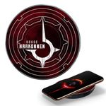 Dune Harkonnen Wireless Charger with Built-in Backup Battery Pack for Wired and Wireless Charging. Portable Wireless Phone Charger with Illuminated Harkonnen House Crest Logo