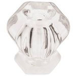 Brainerd PN0238V-CLR-C7 30MM Victorian Glass Knob