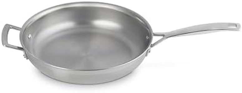 Le Creuset 3-Ply Stainless Steel Uncoated Frying Pan, 28 x 6 cm, 96200228001100, Silver