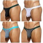 Casey Kevin Men's Thongs Underwear Sexy Mesh Tagless G-Strings