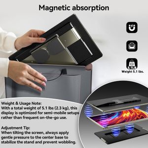 domyfan 15.6" Laptop Screen Extender – Portable Dual Monitor