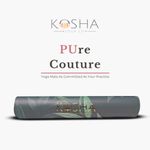 Kosha Yoga PUre Couture Premium Yoga Mat For Men & Women - 4.5mm (Evergreen)