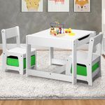 Oikiture Kids Table and Chair Set 3