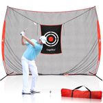 Golf Practice Net for Backyard Golf Hitting Nets Driving Range Indoor Golf Training Aids with Target Carry Bag 7X7FT