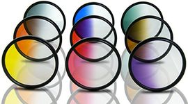 Opteka 52mm HD Multicoated Graduated Color Filter Kit for Digital SLR Cameras Includes: Red, Orange, Blue, Yellow, Green, Brown, Purple, Pink and Gray ND Filters